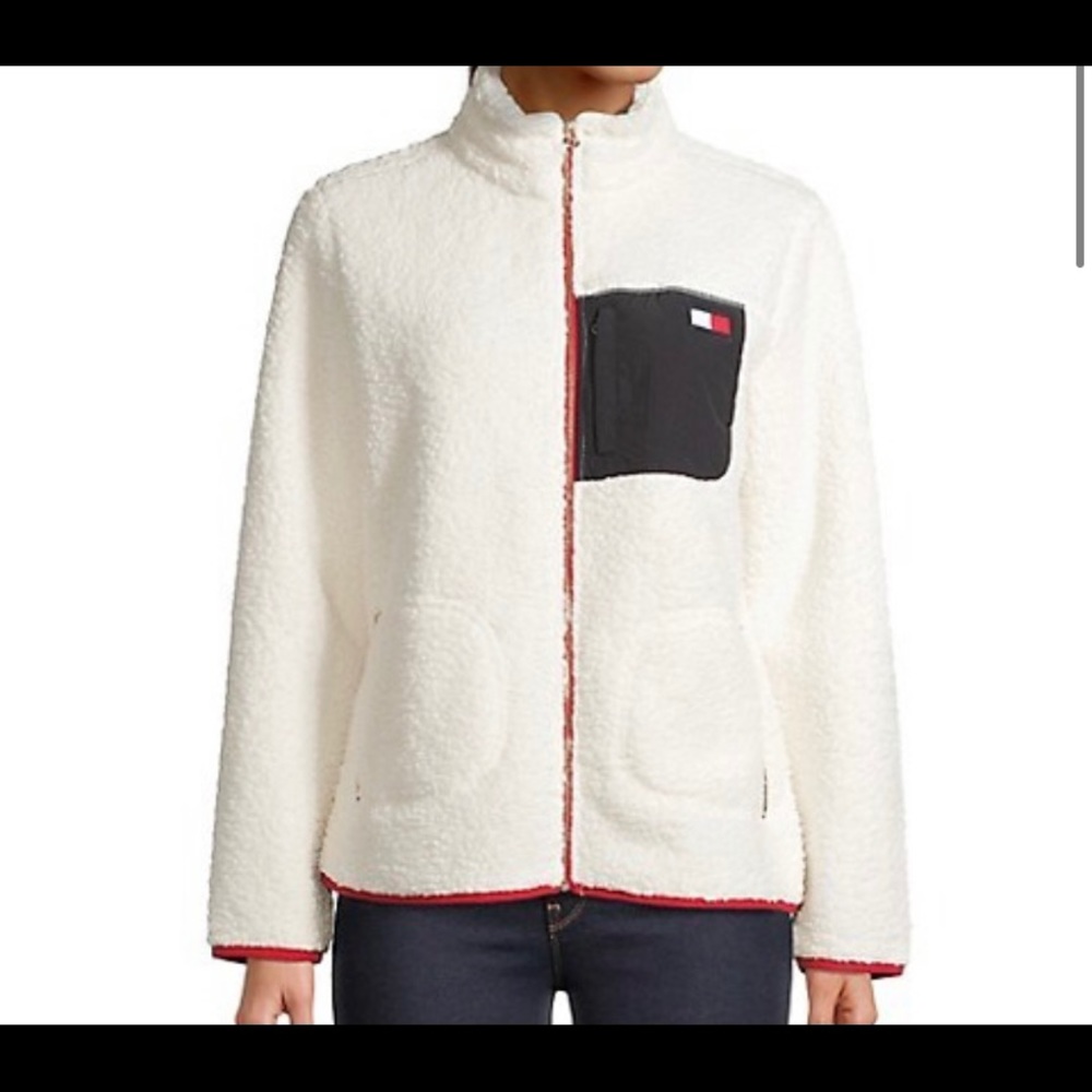 Tommy Hilfiger zip up fleece! Brand NEW never worn tags still on!